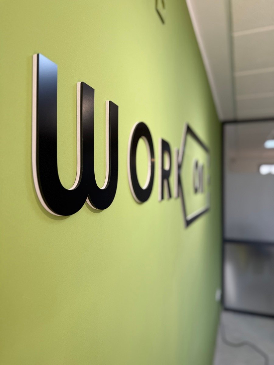 WorkOn logo mural